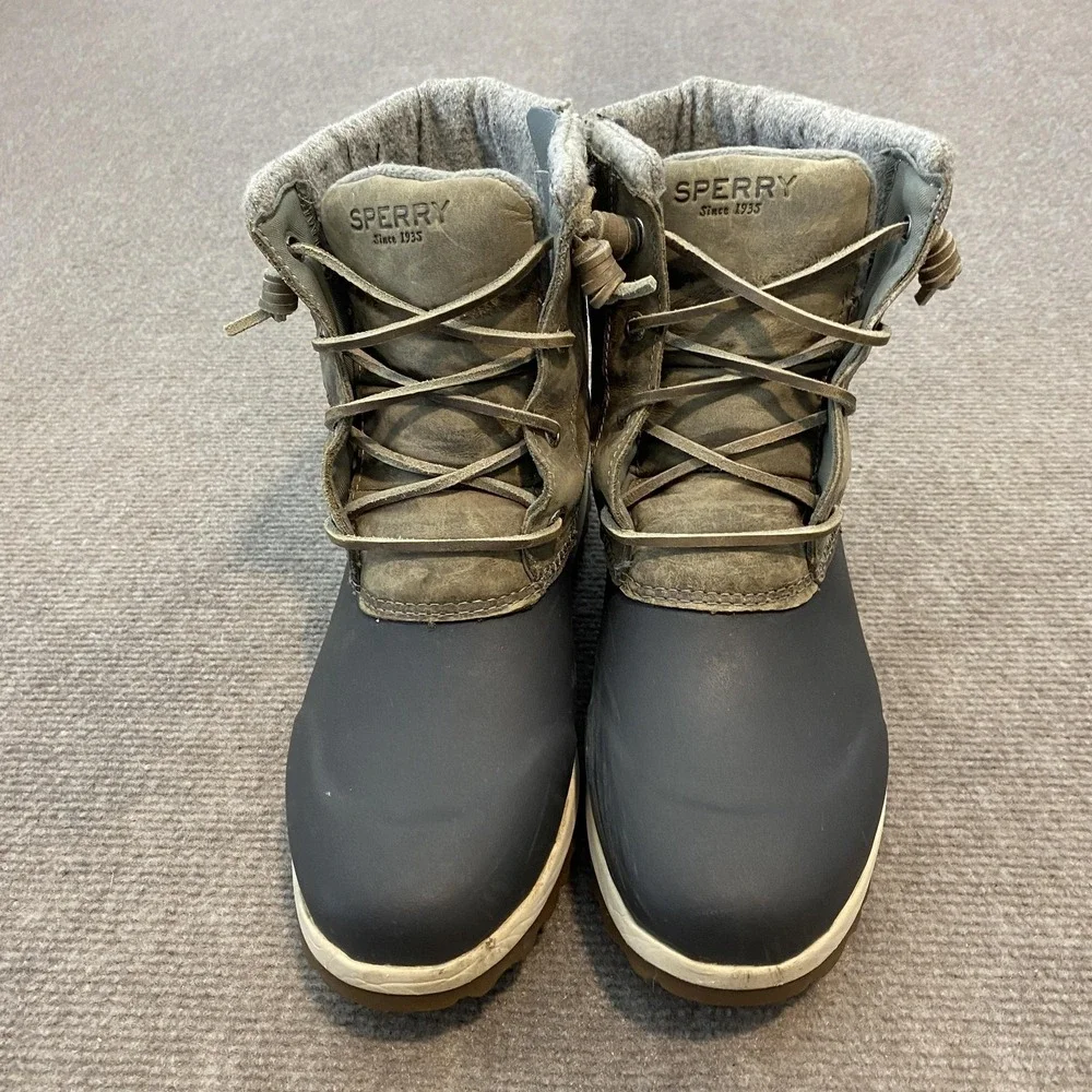 Sperry Boots Womens Size 8‎ Brown Water Resistant Wool Lined Winter STS82667